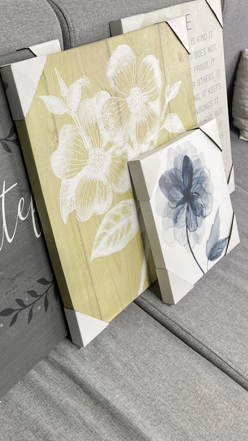 12x16 Christmas Led Wall Canvas Art Frame Wood Painting Picture Frame With Light Up Battery