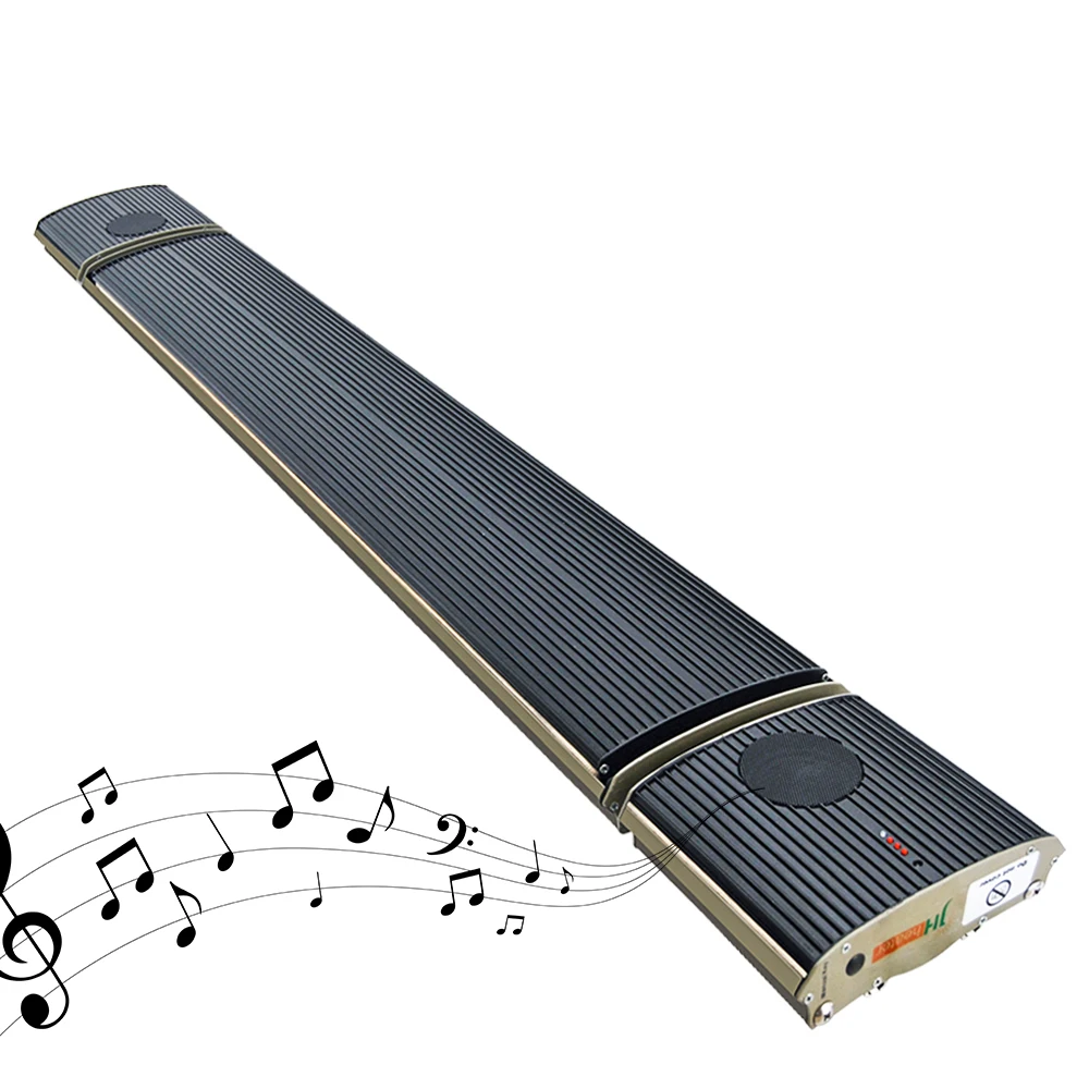 JHheatsup Remote Control Hanging Infrared Radiant Heaters Lamp Outdoor Solar Room Heater with Speaker Audio Heater Electric