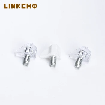 Furniture Hardware Cabinet for Shelves Glass Holder Shelf Adjused Pins With Transparent Plastic Support Connected Pegs