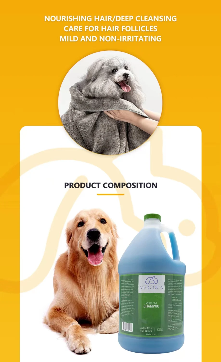 Wholesale Dog Shampoo Natural, Organic, and Hypoallergenic