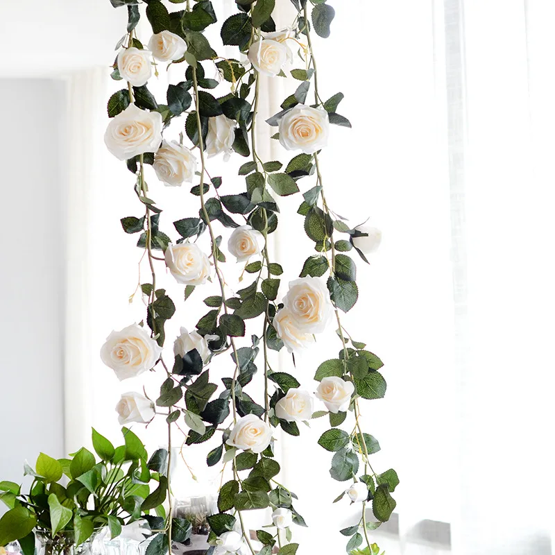 Artificial Rose Silk Flower Ceiling Upgraded Silk Hanging Flower Wedding Decor
