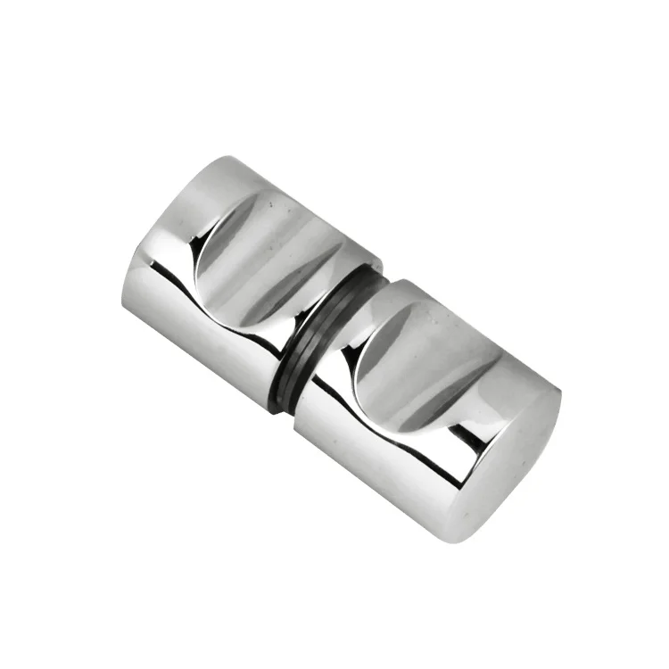 Bathroom Stainless Steel 304 Frameless Round Glass Door Knob Handle For Shower Glass Door