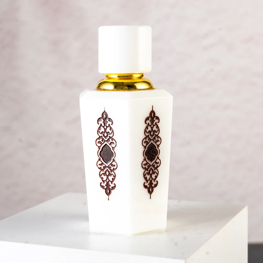 Best Selling Exquisite Luxury Marble Crystal Perfume Bottles Small Modern Bridge Design Refillable Essential Oil Perfume Bottle