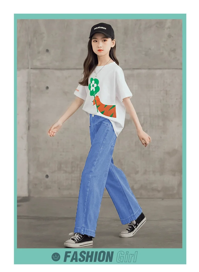 2023 Summer Boys' And Girls' Clothing Set Korean Version English Letter