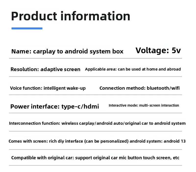 CarPlay Module with Multi-screen Interconnection Android Aibox Qualcomm ...