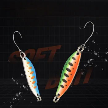 Taiyu Curved Willow Blade Spinner Lure, 5g 4.5cm Micro Fishing Spoon for Topmouth Culter, Minnow White Bait, Wholesale Fish Hook – Metal Jig – view 5