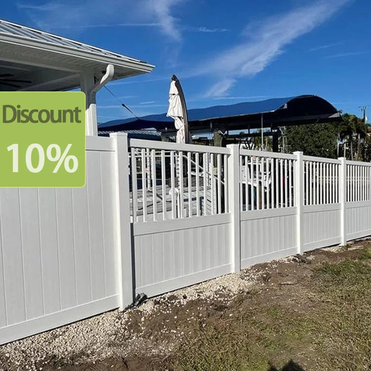 Professional Manufacture Pvc Privacy Screen Fence Panels White Vinyl Privacy Garden Cottage Fence for Outdoor