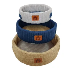 FACTORY FBA ONE STOP SOLUTIONS knitted pet bed round pet bed for Rest,Sleeping
