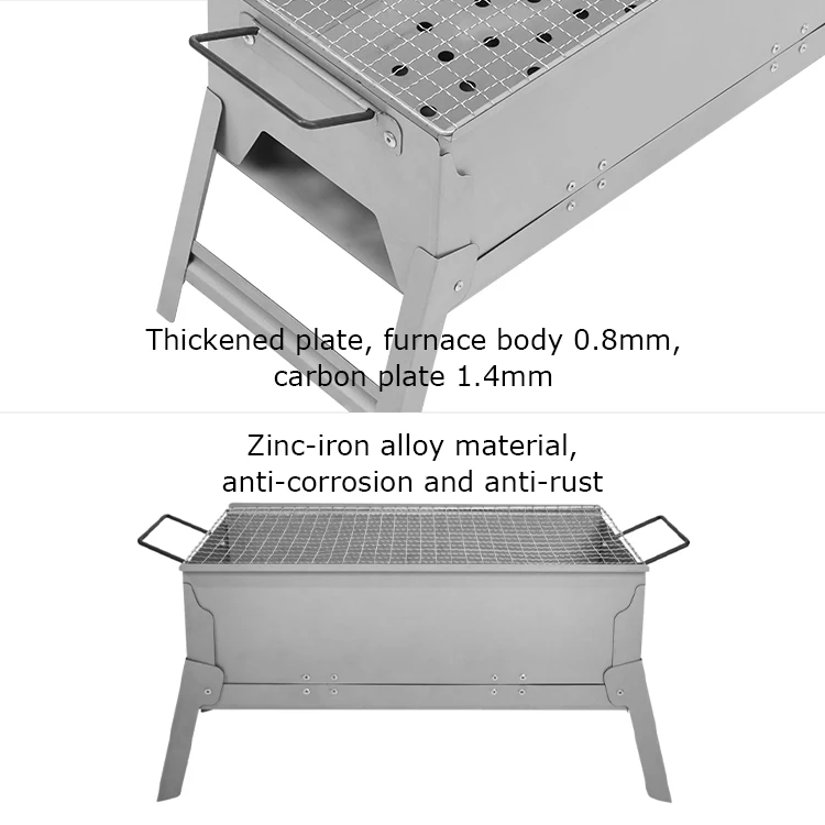 Homful Portable Outdoor Zinciron Alloy Barbecue Grills Hiking Camping