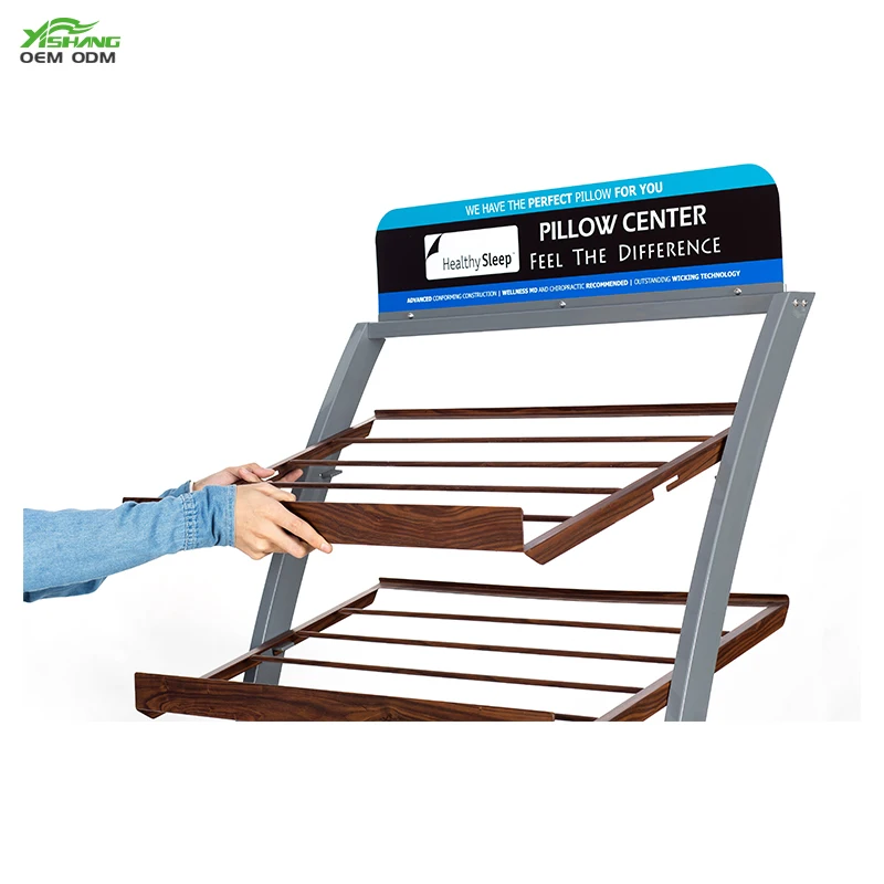 Custom 6-tier Shelves Wheeling Metal Travel Pillow Screen Bedding ...
