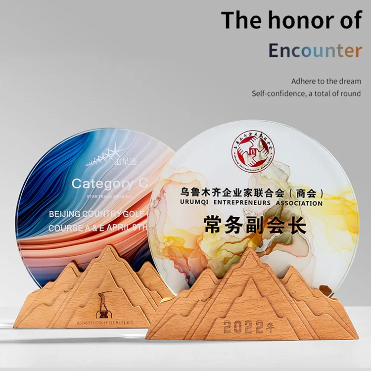 product factory professional crystal award manufacturer customize plaques awards wood-26