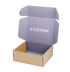 Low MOQ Custom Printing logo Cosmetic Corrugated Packaging Recycle Mailer Paper Box Airplane Shipping Box