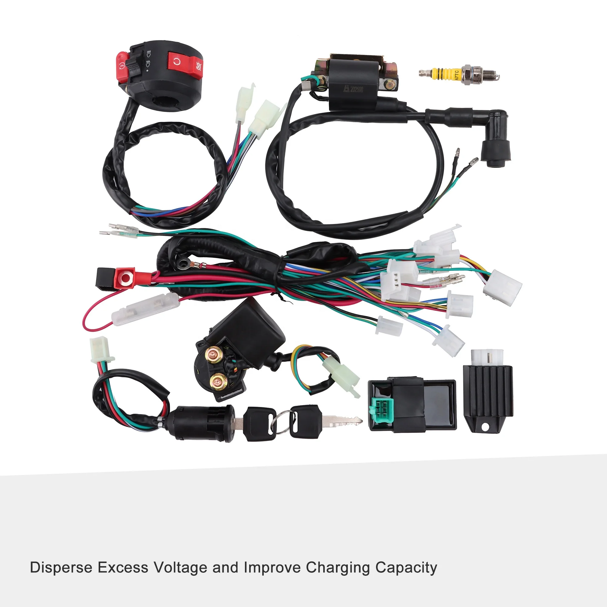 50cc 125cc Wiring Harness GY6 Complete Wiring Harness Kit Fits 50cc 50cc 125cc Wiring Harness GY6 Complete Wiring Harness Kit Fits 50cc