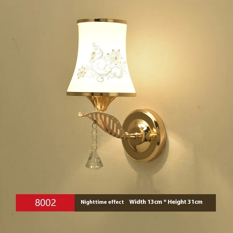 product new creative led american wall lamp for bedroom living room balcony stair corridor and aisle iron body with e26 bulb base-2