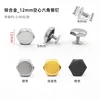 12mm zinc alloy hollow hexagonal rivets, 6mm Phillips head screws