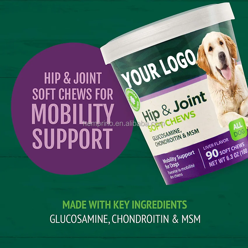 Private Label Soft Chews For Dog Calming Joint Supplement