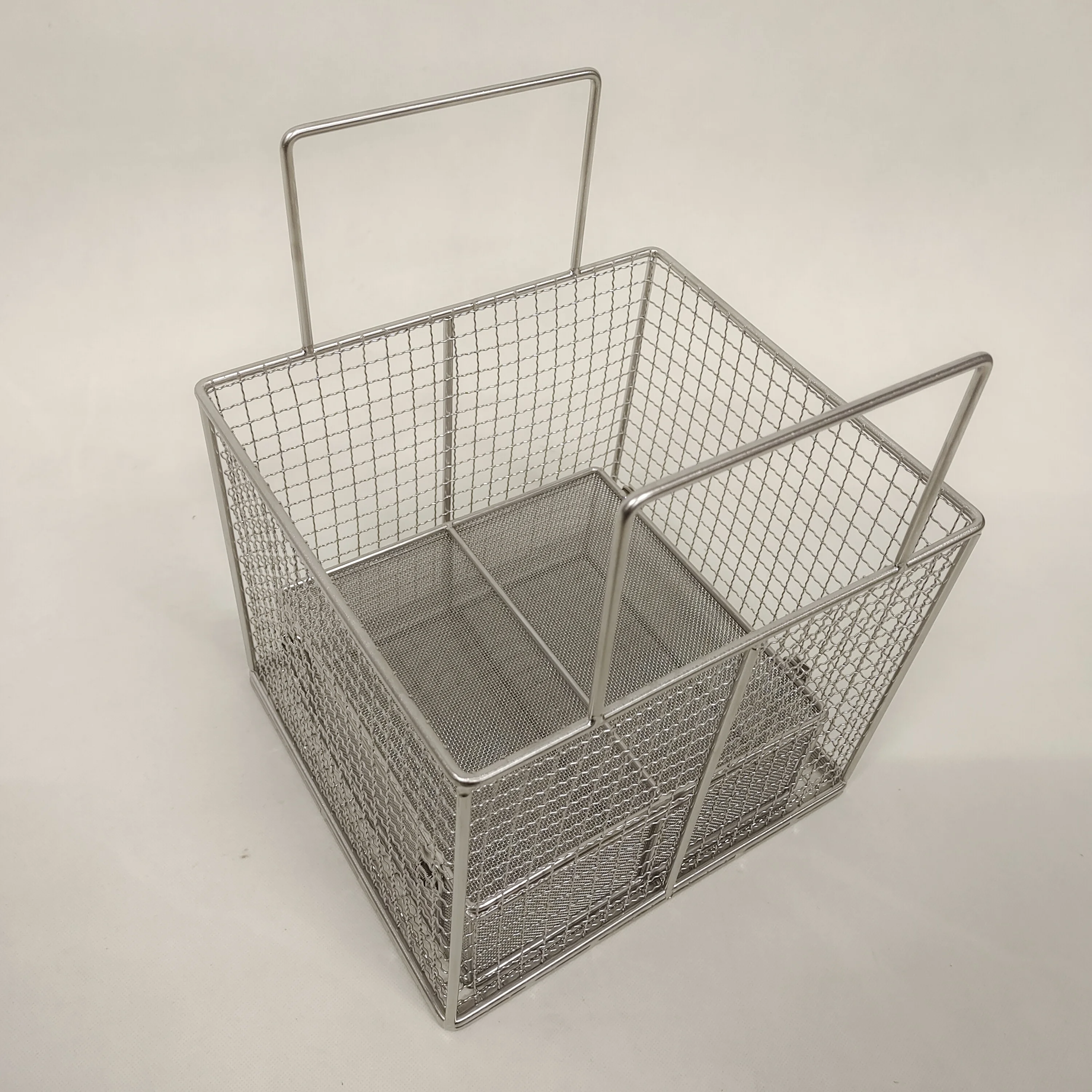 SUS304 Edelstahl Mesh Korb 40cm - Wandkorb Für Küche Bad Aufbewahrung