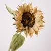 New large branch hand sunflower-brown green