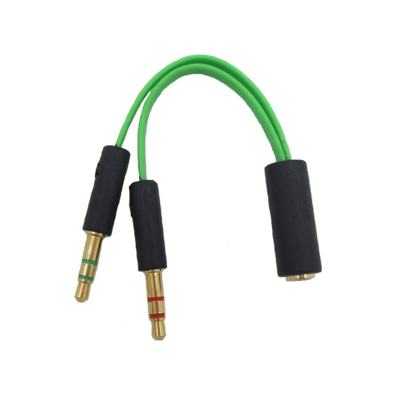 Headphone Splitter for Computer Female to Dual Male