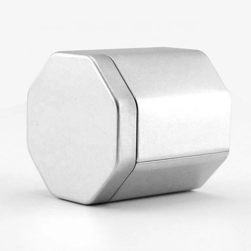 Custom empty Hexagonal sliver metal tin box for hexagon tea tin cans food grade tin pack