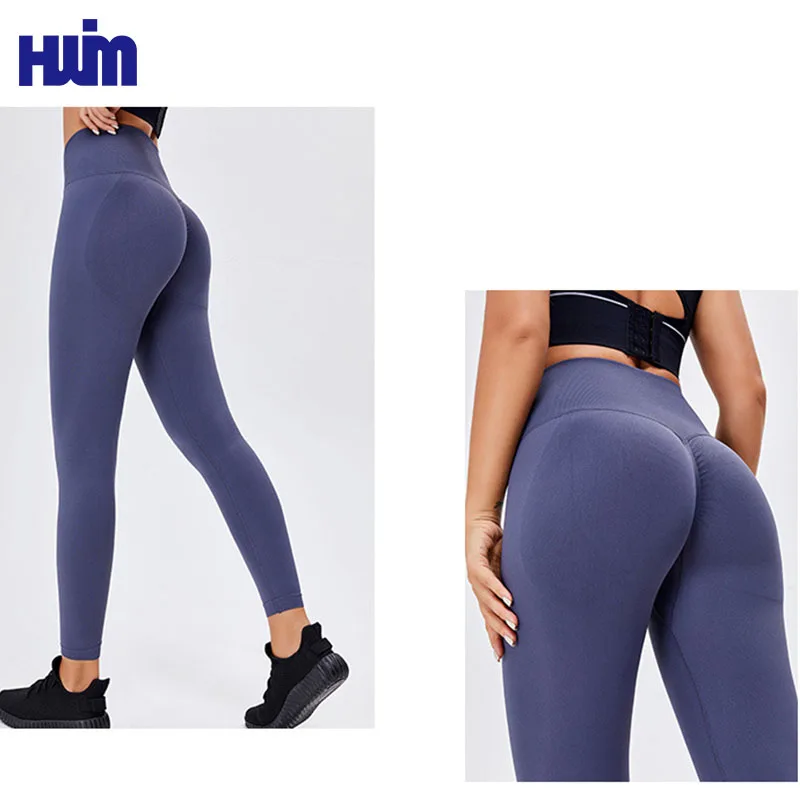 High Quality Wholesale Custom Logo Lulu Seamless Tights Scrunch Butt ...