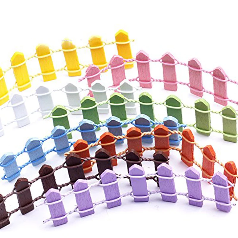 1 шт. красивый деревянный забор садовый орнамент аксессуары миниатюрное ремесло микро ландшафт сад «сделай сам» ферма садовые