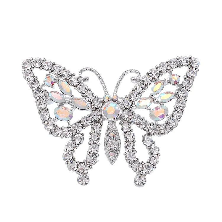 2021 hot sale personalised graduation birthday holiday celebration gift rhinestone crystal butterfly  brooch for women
