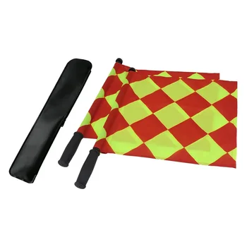 Sunshine Football Soccer  Linesman Flags Hand Signal Referee Flag Kits Competition Flag