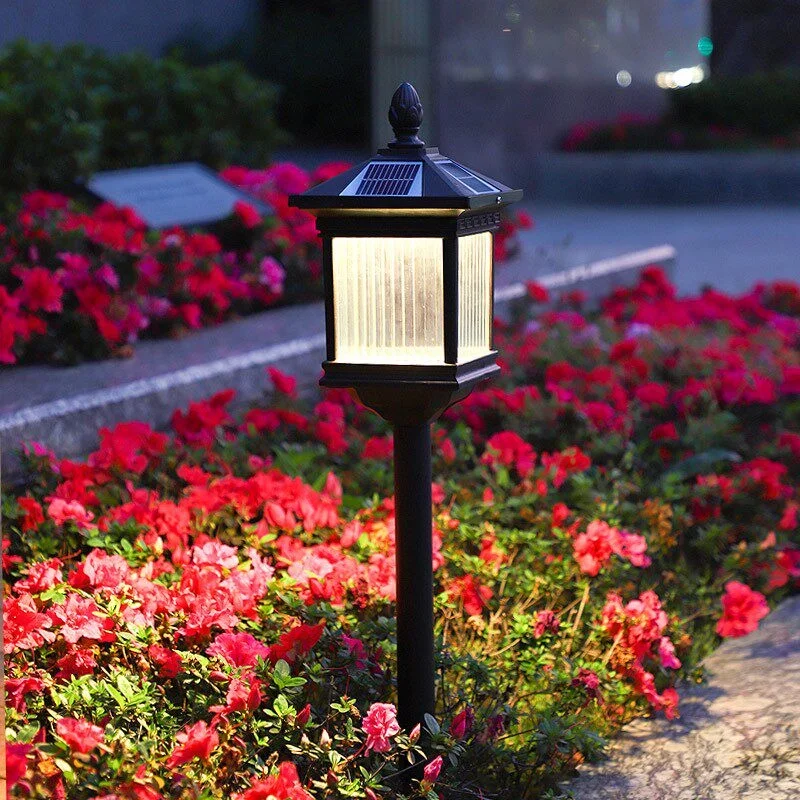 Lampu Taman Luar Ruangan Modern Minimalis Tahan Air IP54 Berdaya Surya LED