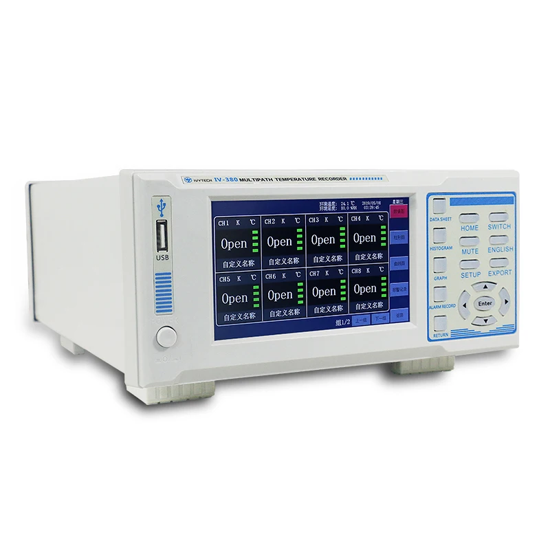IV380 16 Channel Multi Channel Temperature Data Logger High Resolution USB Temperature Data Logger Temperature Inspection