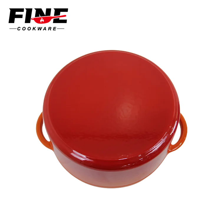 Wholesale Enameled Cast Iron Cookware Sets Cast Iron Dutch Oven Non Stick Pot Roasting Pan For