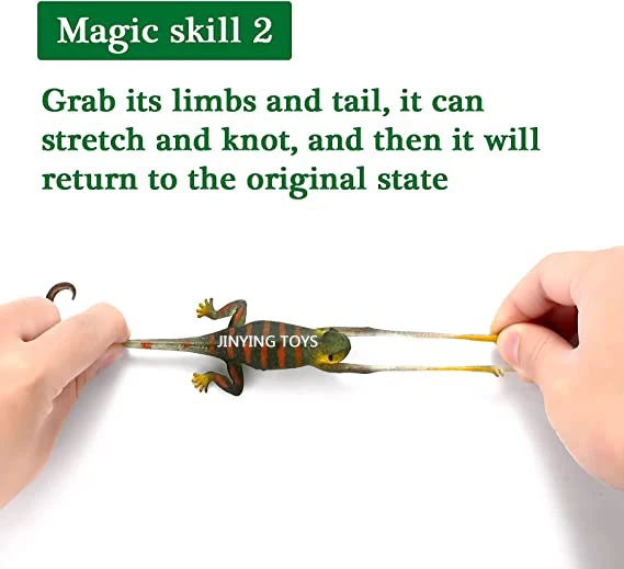 Фигурка животного из ТПР меняющая цвет на заказ игрушка-Ящерица и эластичная Реалистичная рептилия набор игрушек