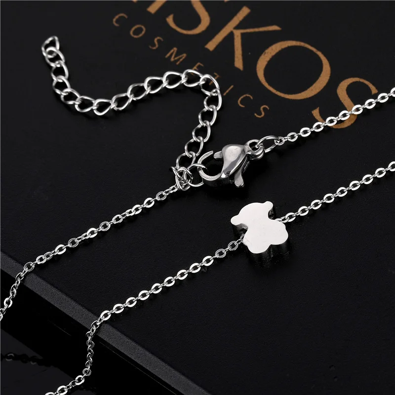 Alibaba.com: ZJZX ZX-NES117 Cute Stainless Steel Beaded Bear
