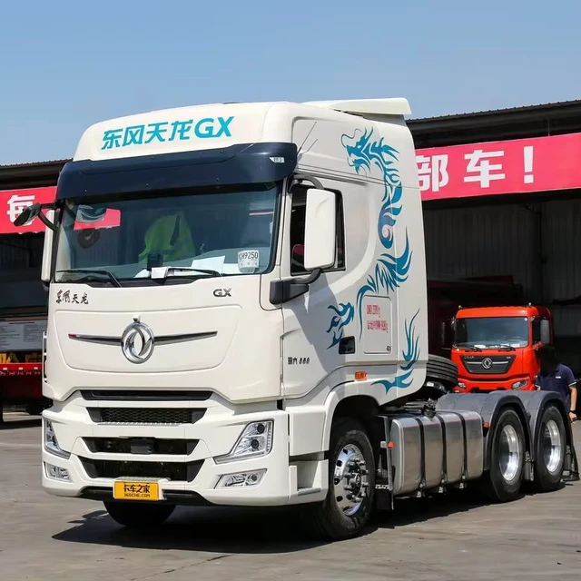 Dongfeng Commercial Vehicle Tianlong Flagship GX 560 HP 6X4 AMT Automatic Gear Tractor (National 6)(Liquid Slow)