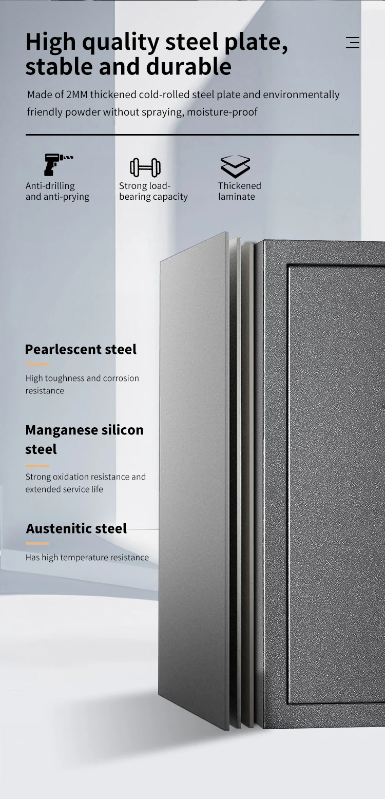 CEQSAFE Wholesale Professional Steel Security Digital Metal Electronic Gun Cabinet Safe Box factory