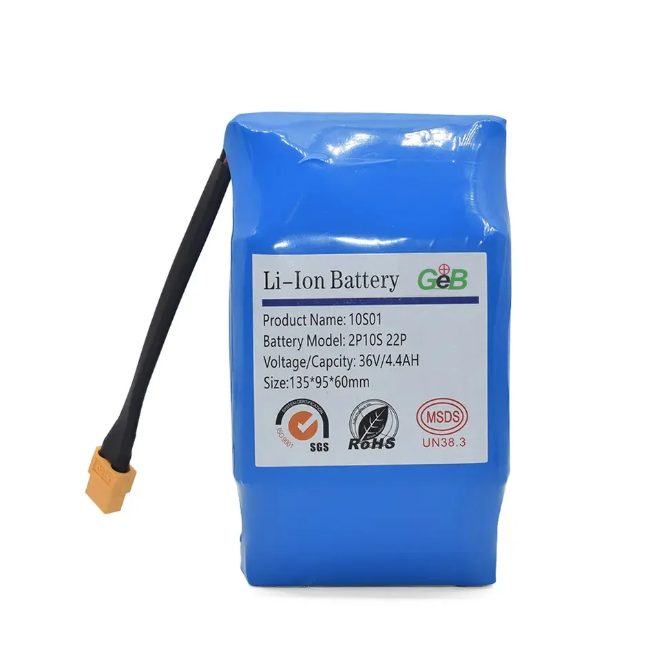 product 36v 44ah 10s2p lithium battery pack high4400mah lithium ion battery pack for electric balance scooter replacement 18650 battery-0