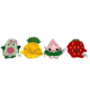 Wholesale Factory Price Custom Mini Plush Fruit Keychain Custom Size with PP Cotton Filling
