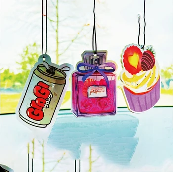 High Quality Metal Diamond Shaped Empty Hanging Portable Car Air Freshener Private Label Homme Auto Care Accessory