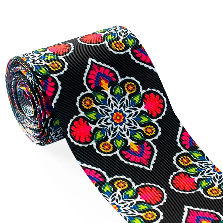 3-дюймовый Мексика цветок серии печатных ленты передачи