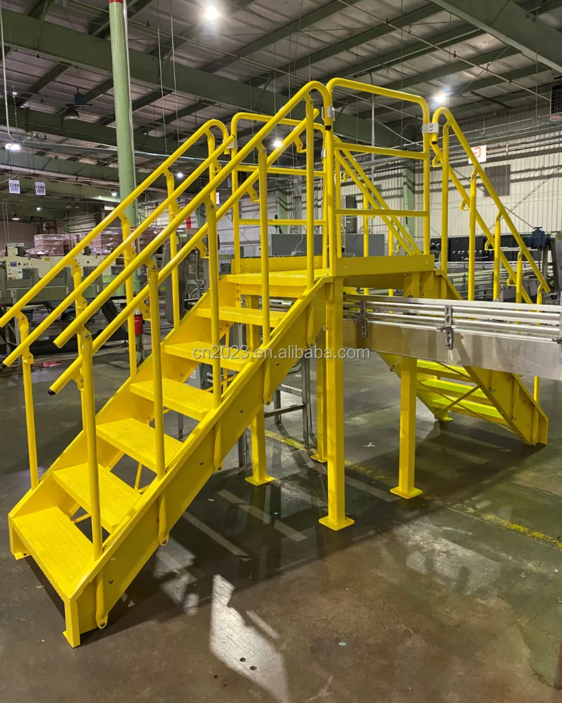 Industrial Use Steel Stair Treads for Step Ladders Factory Supply Grating Galvanized Stairs Outdoor Tread