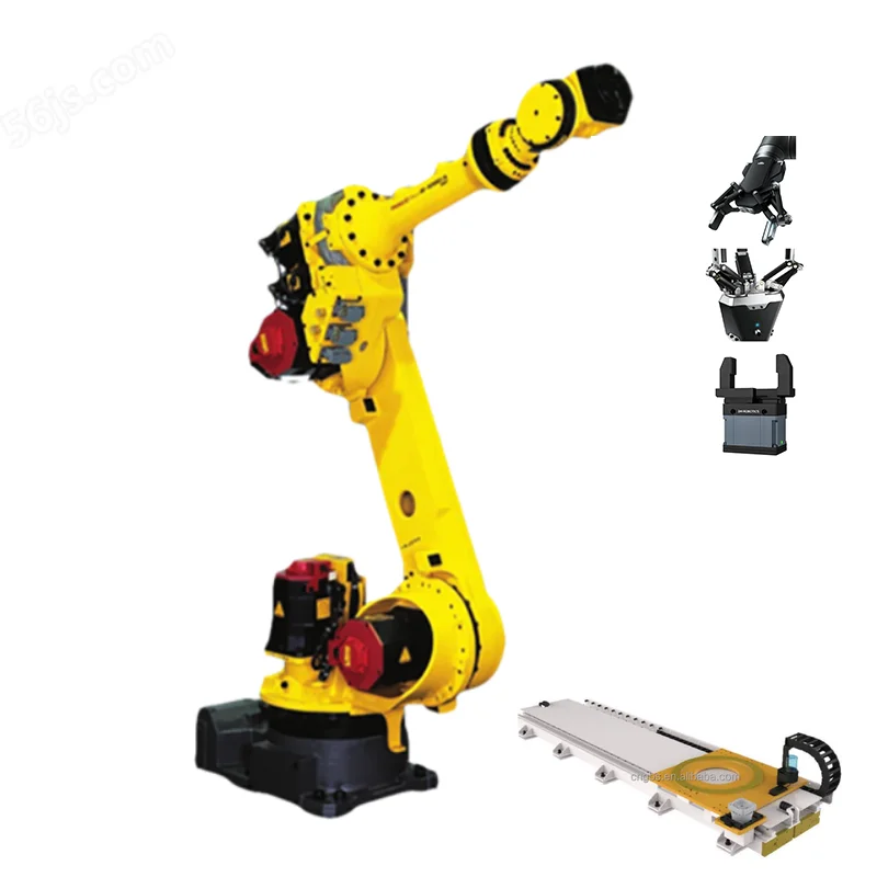 Industrial Robot FANUC R-1000 IA 80H Handling Robot With Robot Fixture and  Gripper Vacuum Sucker for Goods Handling