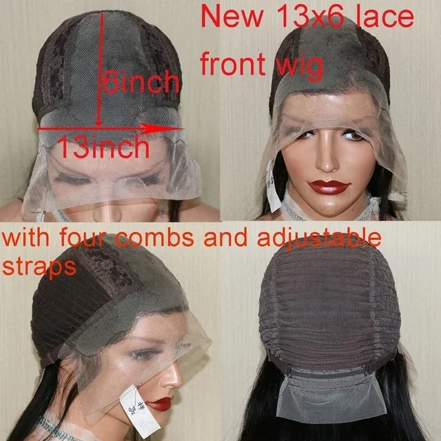 Ombre Chocolate Brown Kinky Curly Lace Front Human Hair Wigs Fechamento Transparente HD 360 Frontal Wig_voghion.com