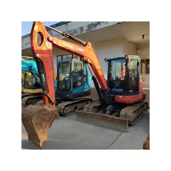 Low price sales kubota155 5.19 ton small construction crawler excavator for sale used