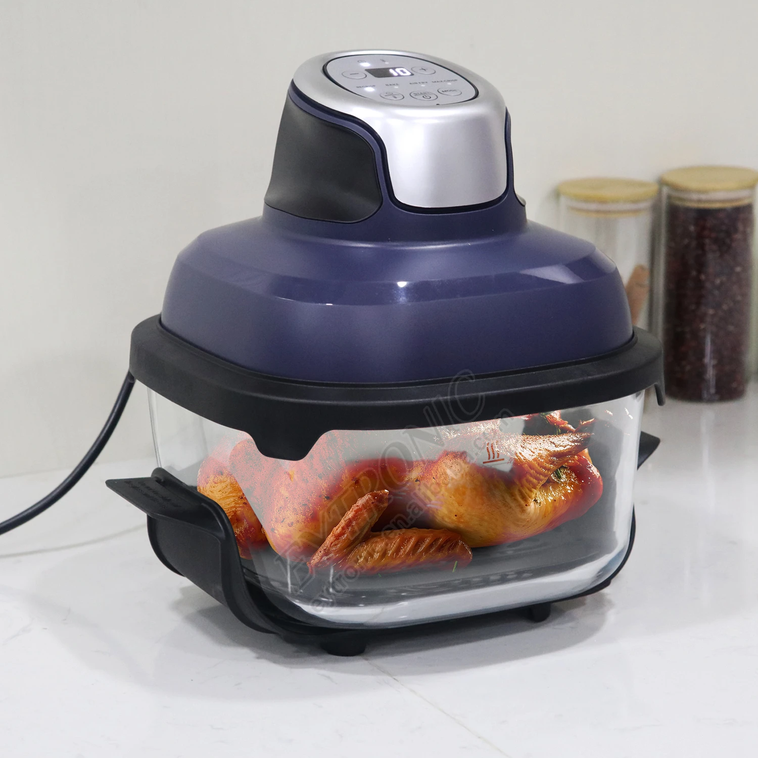 4.2L Newest Multi-Function Oil Free Air Fryer Kitchen Appliance with Rapid Smart Electric Digital Glass Air Fryer