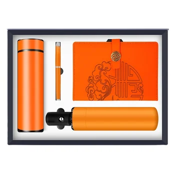 2016 Edition - Customizable Luxury Business Gift Set with Exquisite Vacuum Cups and Notebooks