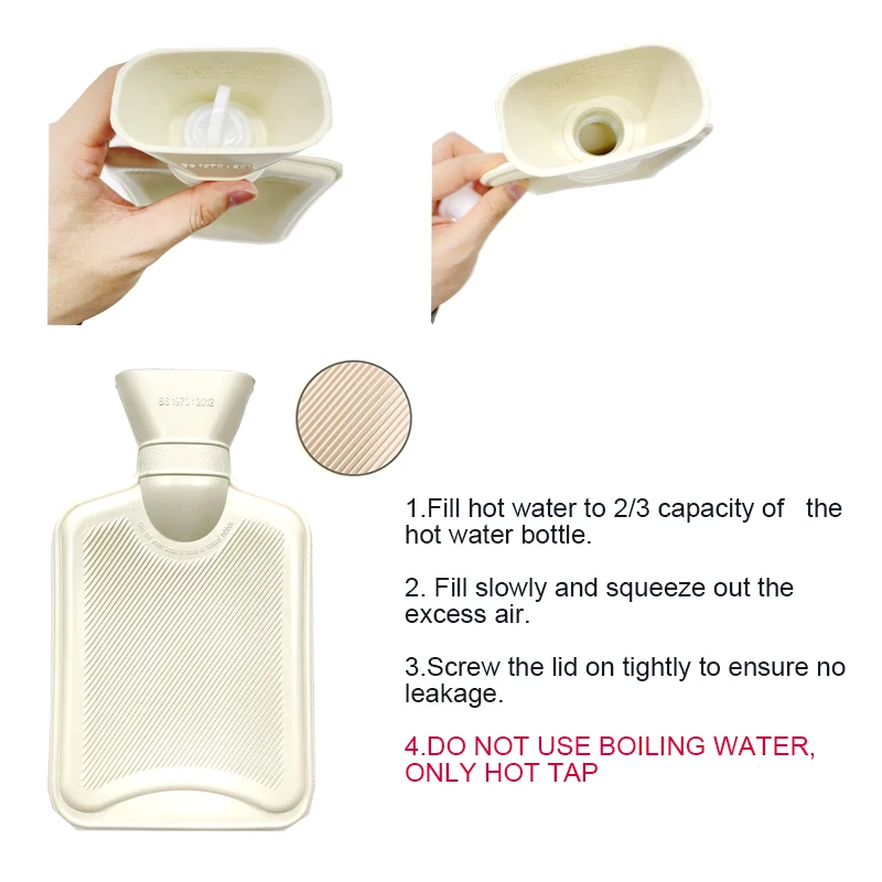 3 Pieces Hot Water Bottle With Cover And Waist Belt For Shoulder,Waist