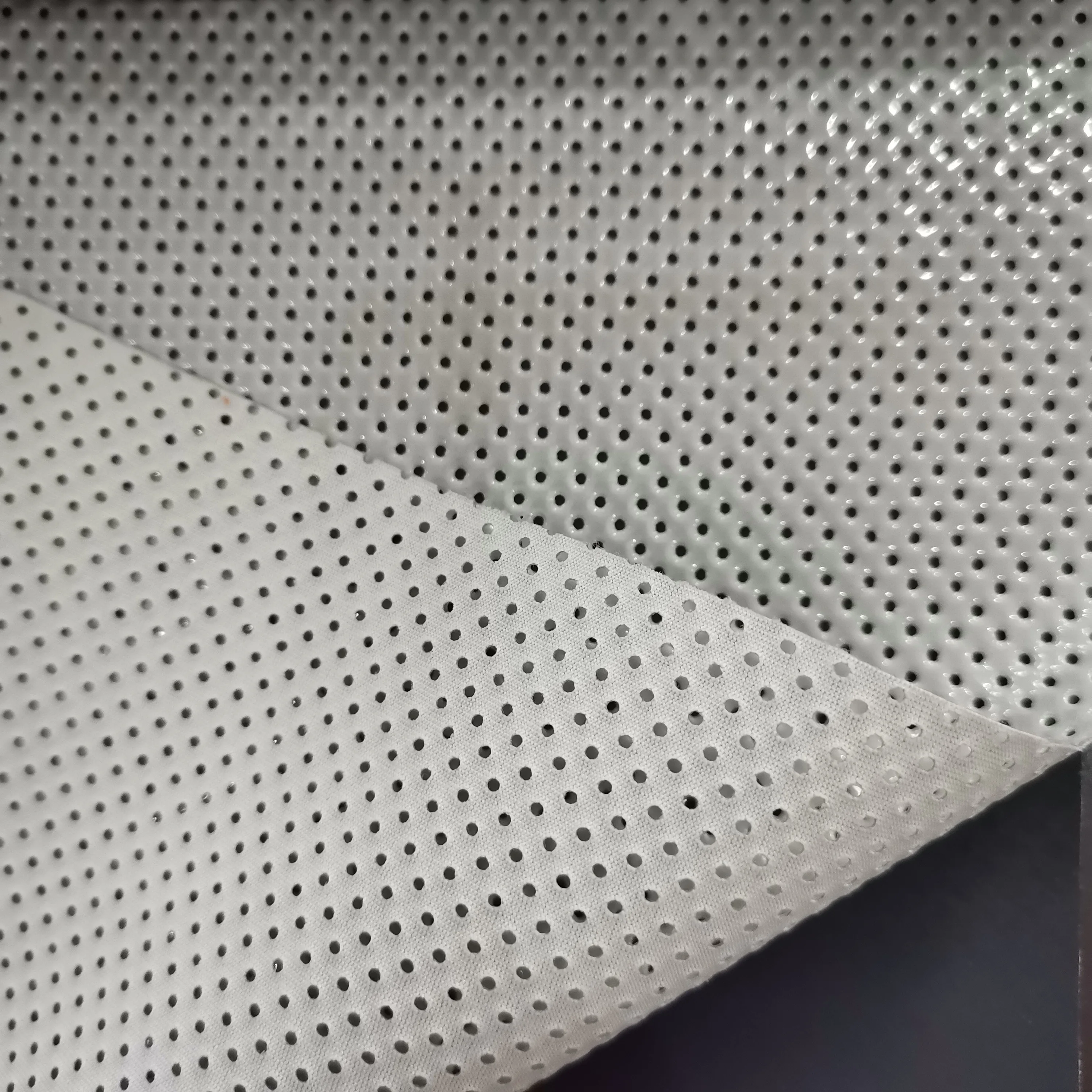 Perforated Spandex Sun Reflective Fabric For Decoration Thin Spandex ...