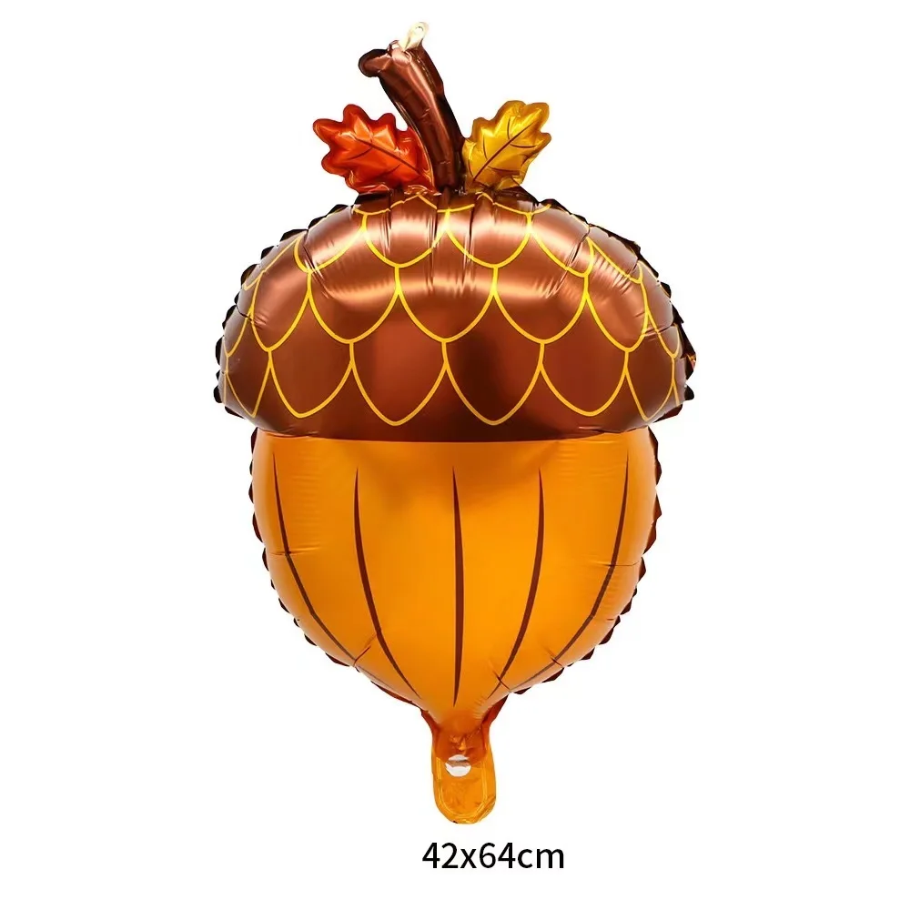 16 Stück Herbst-Deko-Ballons – Kürbis, Eichel & Ahornblatt Luftballons Für Thanksgiving & Herbstpartys