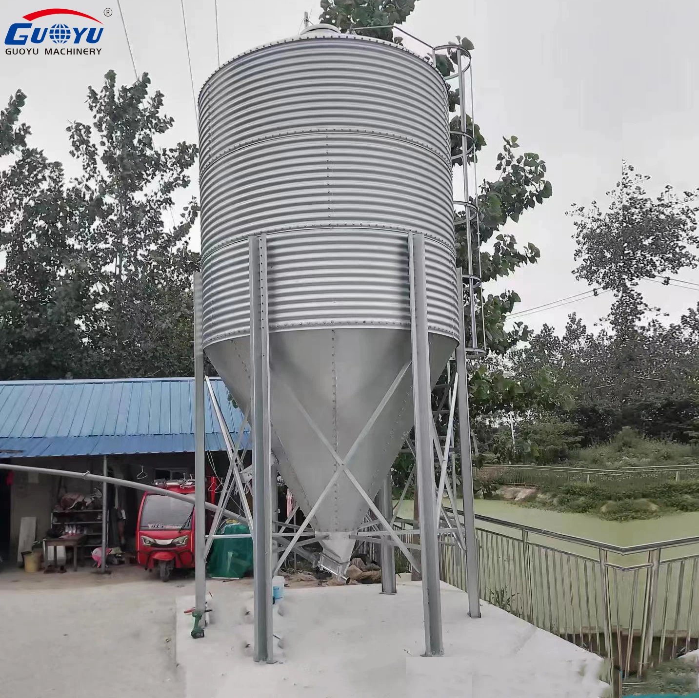 Modern Automatic 2 Ton - 50 Ton Low Price Corn and Soybean Storage Silo Grain Silo