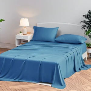 Hot Selling Bamboo Bed Sheet Set and Duvet Cover Cool Feeling Fabric Premium Bamboo Bedding Set